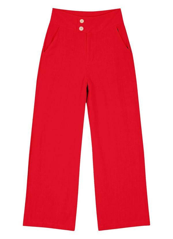 Calça Feminina Linho Strong Vermelho