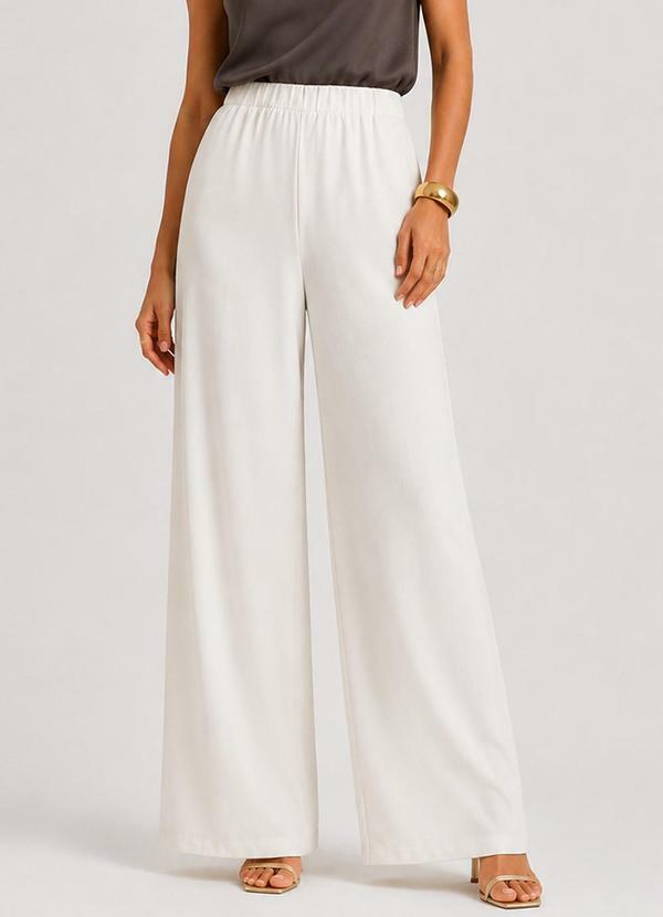 Calça Feminina Moletom Peluciado Bege