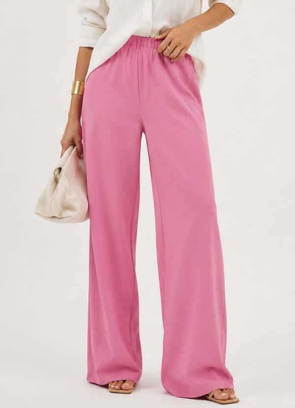 Calça Feminina Moletom Peluciado Rosa