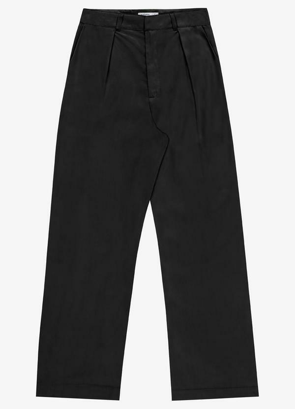 Calça Feminina Pantalona Alfaiataria Preto