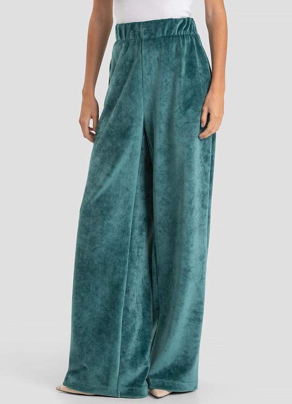 Calça Feminina Pantalona em PlushVerde