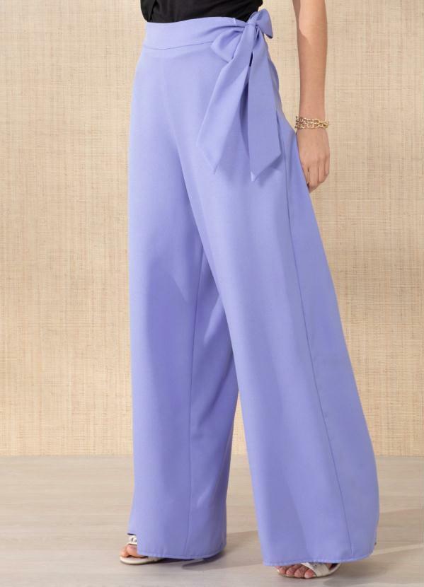 Calça Lilás com Amarração