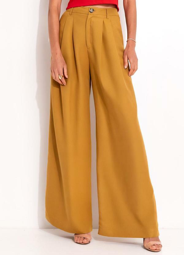 Vista 2 Calça Linho Marrom Colcci Colcci