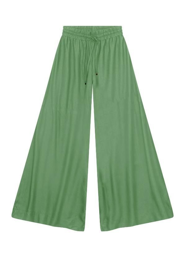 Calça Pantalona em Viscose Verde