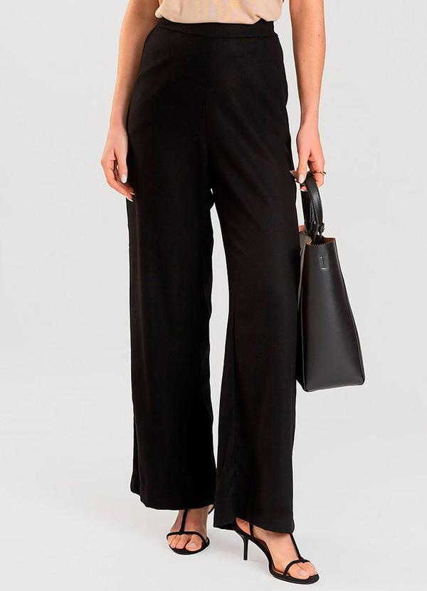 Calça Pantalona Feminina Preto