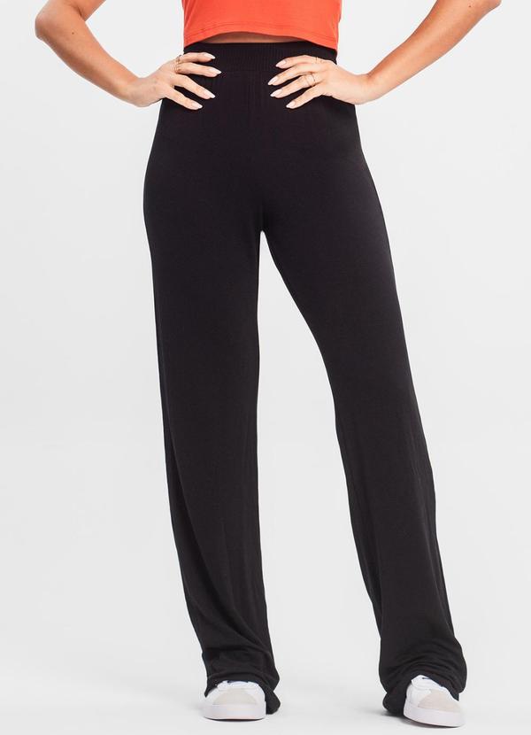 Calça Pantalona Feminina Preto
