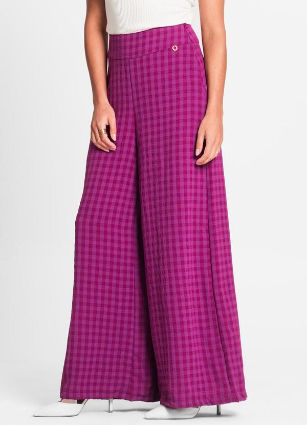 Calça Pantalona Feminina Roxo