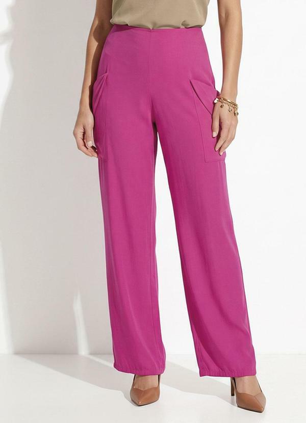 Calça Pink em Viscose Plana