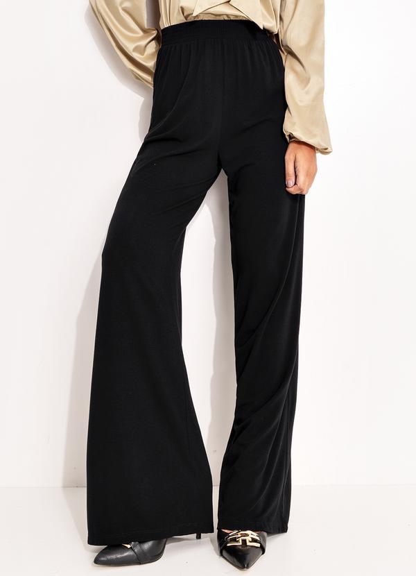 Calça Preto em Malha Crepe
