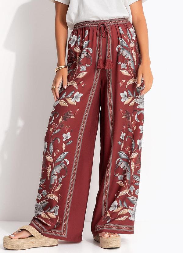 Calça Reta Retropico Vermelho