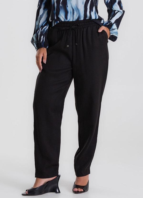 Calça Tencel Twill Feminina Preto