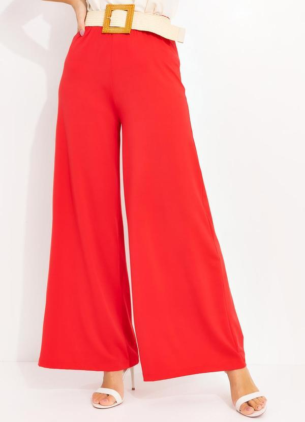 Calça Vermelho em Malha Fria