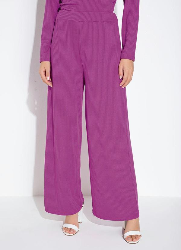Calça Violeta com Cintura Alta