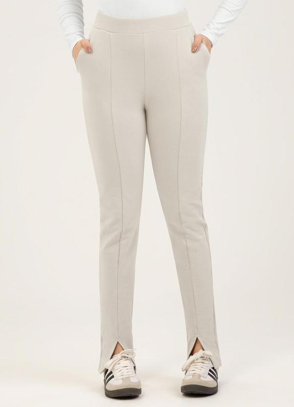 Calça em Molecotton Cinza Claro