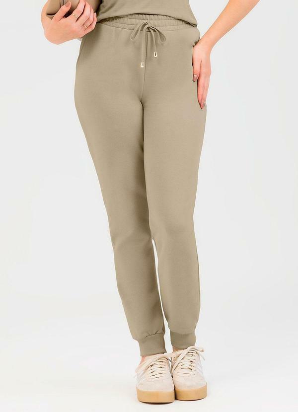 Calça em Moletom Marrom