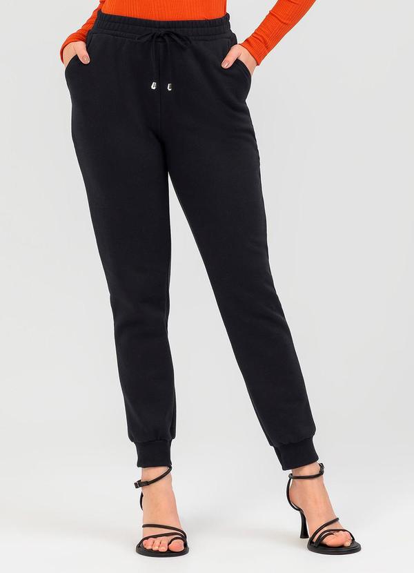 Calça em Moletom Preto
