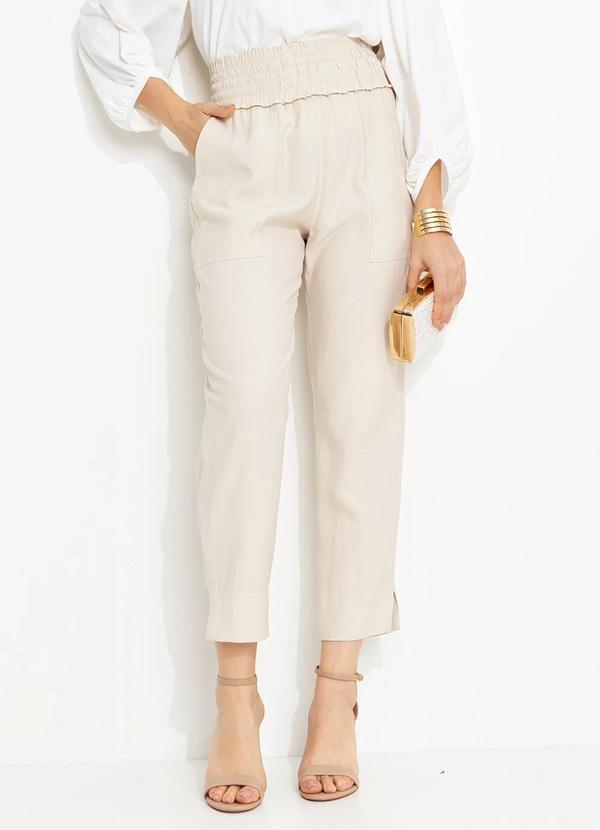 Vista 2 Calça em Viscose Bege3846684 You Premium You Premium