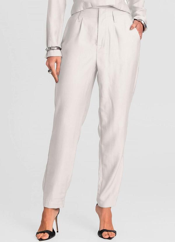 Calça Feminina Alfaiataria Bege