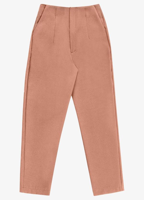 Calça Feminina Cenoura Alfaiataria Marrom