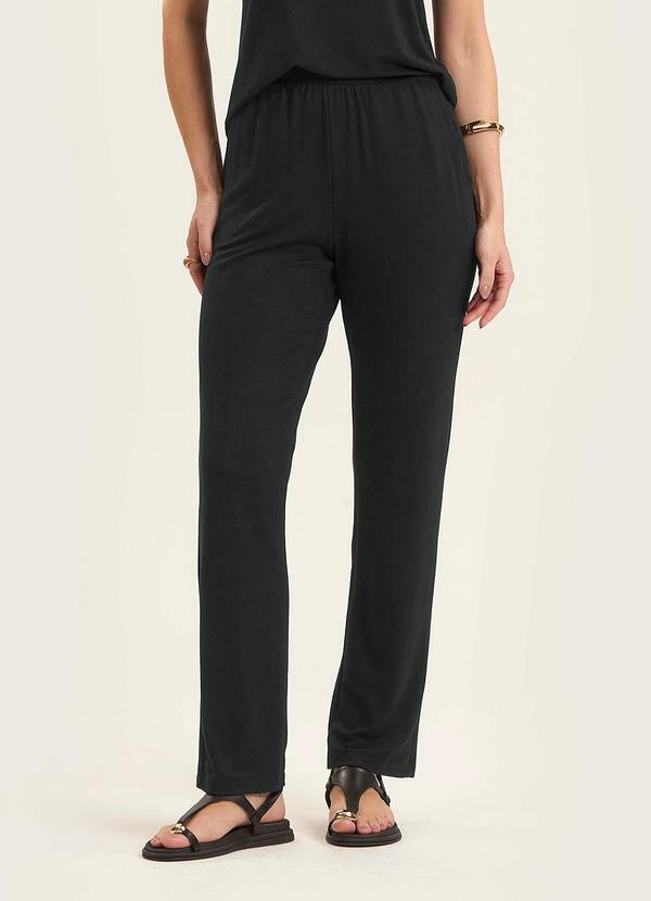 Calça Feminina em Molecotton de Viscose Preto