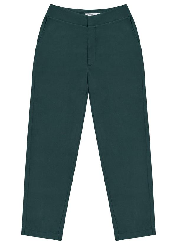 Calça Feminina em Viscose Dobby Verde