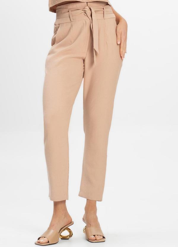 Vista 2 Calça Feminina Marrante Clochard Renaluci Bege Rovitex Rovitex