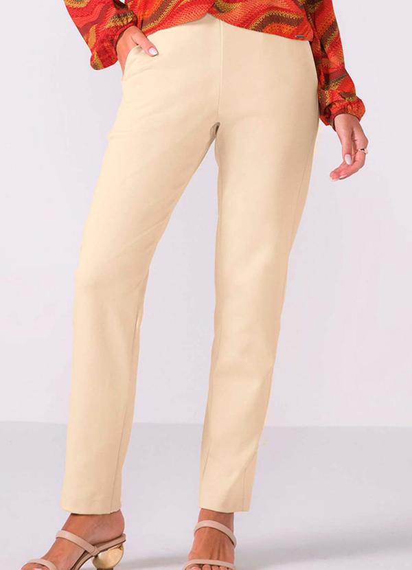 Calça Feminina Moletom Bege