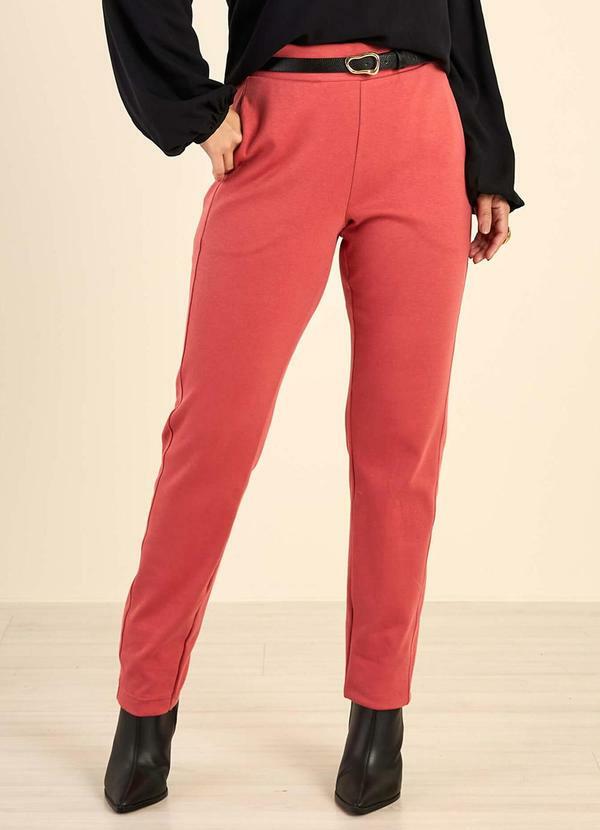 Calça Feminina Moletom Rosa