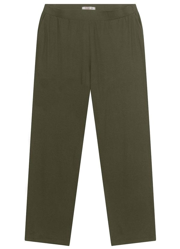 Calça Feminina Plus Size em Molecotton Verde