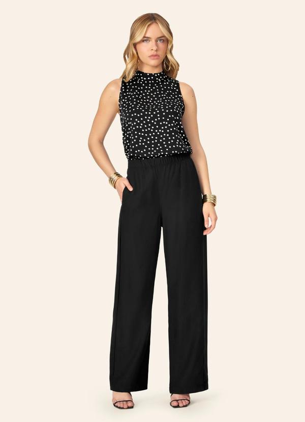 Calça Feminina Reta Alfaiataria Preto