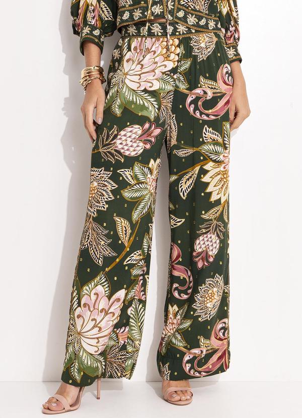 Calca Floral Delhi Verde