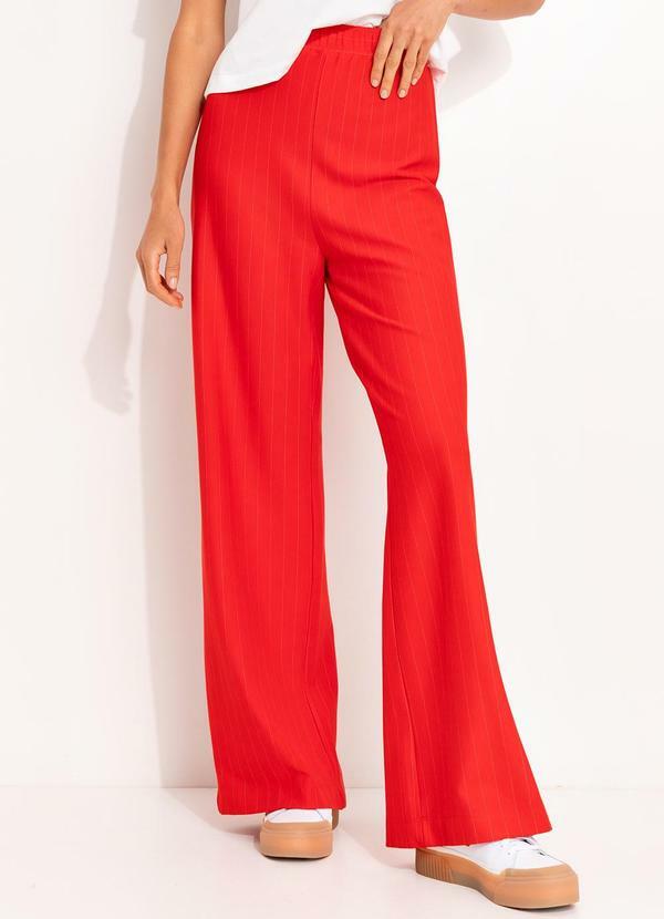 Calça Listrada Vermelho