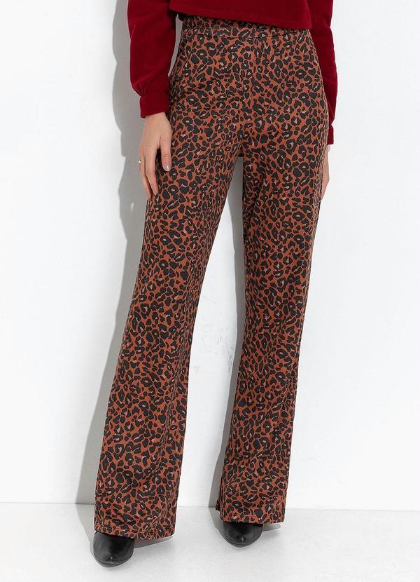 Vista 2 Calça Oncinha com Elástico na Cintura Moda Pop Moda Pop