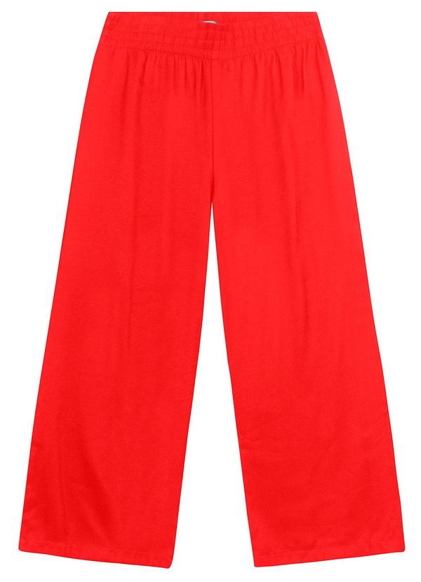 Calça Pantalona Plus Size Laranja
