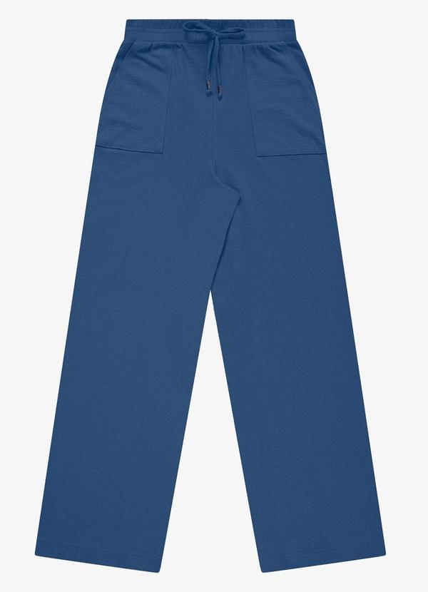 Calça Reta em Malhão Fruit Azul