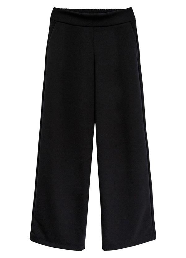 Calça Reta em Suedine Premium Preto