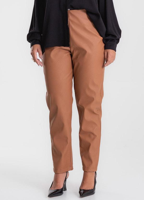 Calça Sintético Feminino Marrom