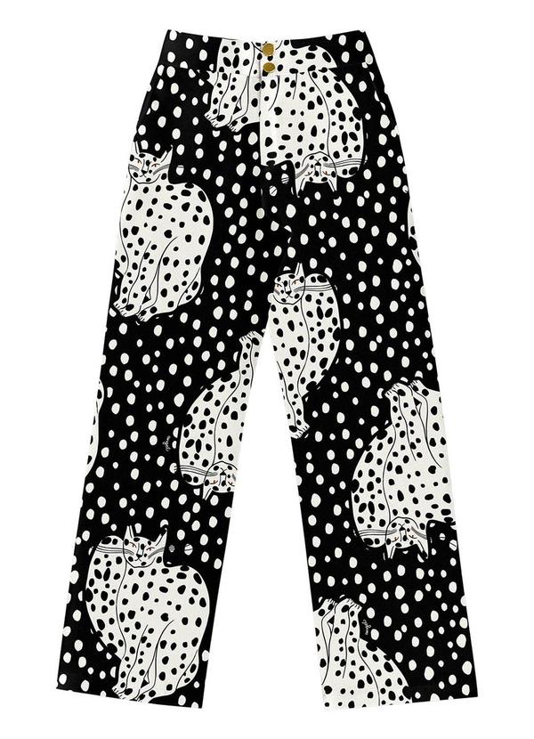 Vista 2 Calca Viscose Preto Angel Angel