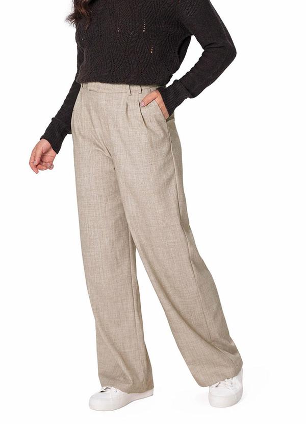 Calça Alfaiataria Sarjada Off White