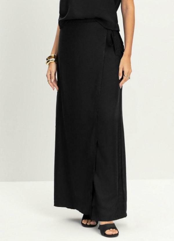Calça Feminina Envelope Sarjada Preto