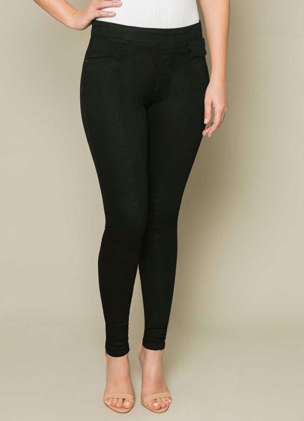 Vista 2 Calça Jegging Cintura Média Preto Lunender Lunender