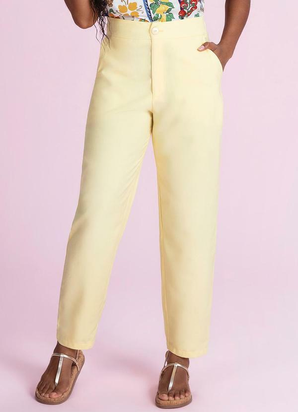 Calça Alfaiataria Amarelo