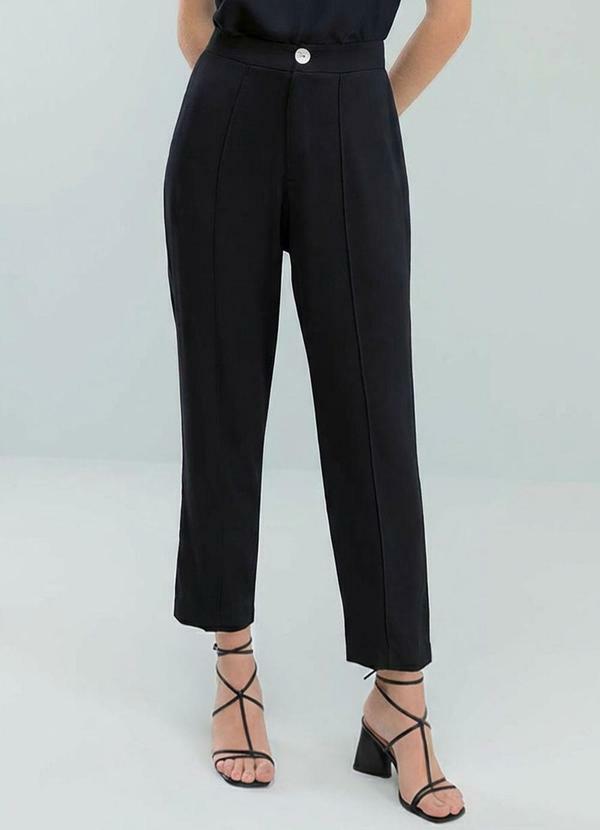 Calça Viscose Lisa Preto