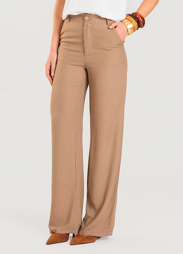 Vista 2 Calça Wide Leg Feminina Marrom Select Select