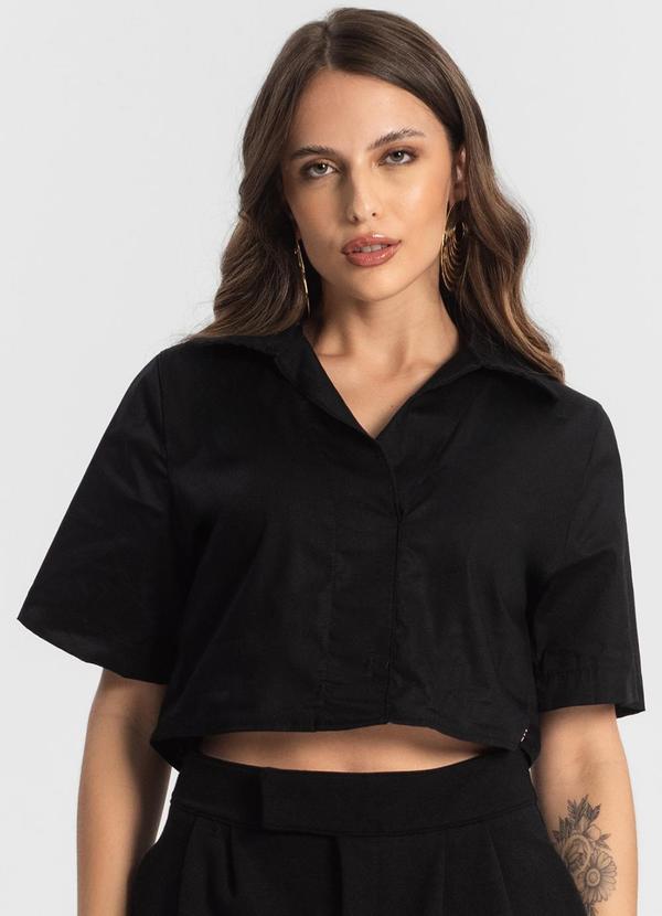 Camisa Cropped Preto