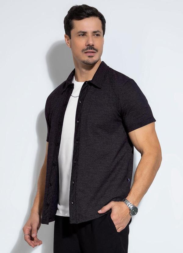 Camisa em Malha Preto