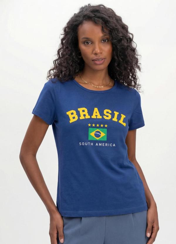 Camisa Feminina Copa do Mundo Azul