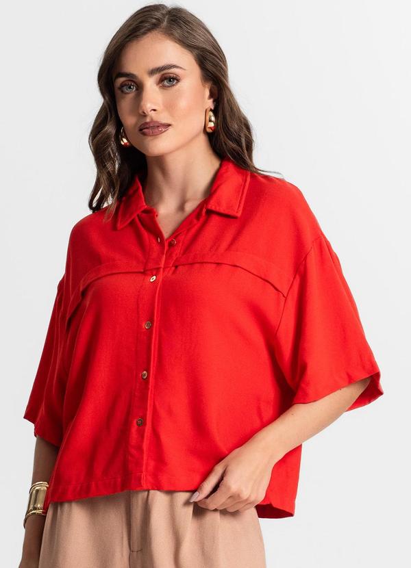 Vista 2 Camisa Feminina Laranja Endless Endless