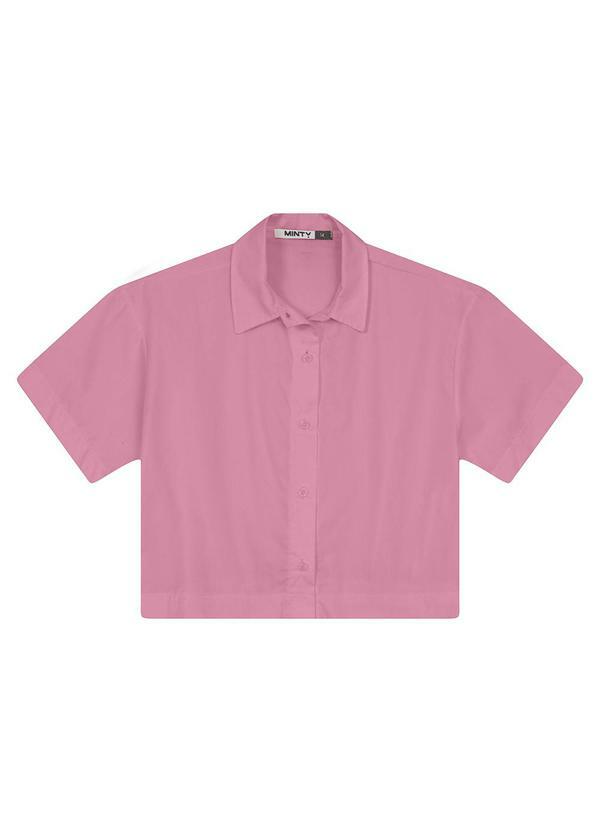 Camisa Feminina Tricoline Rosa