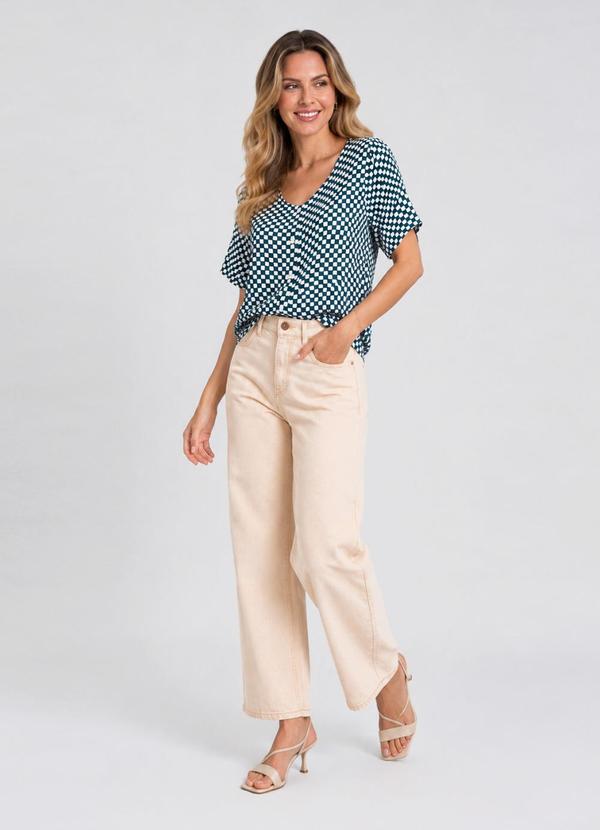 Camisa Feminina Viscose Creponada Verde